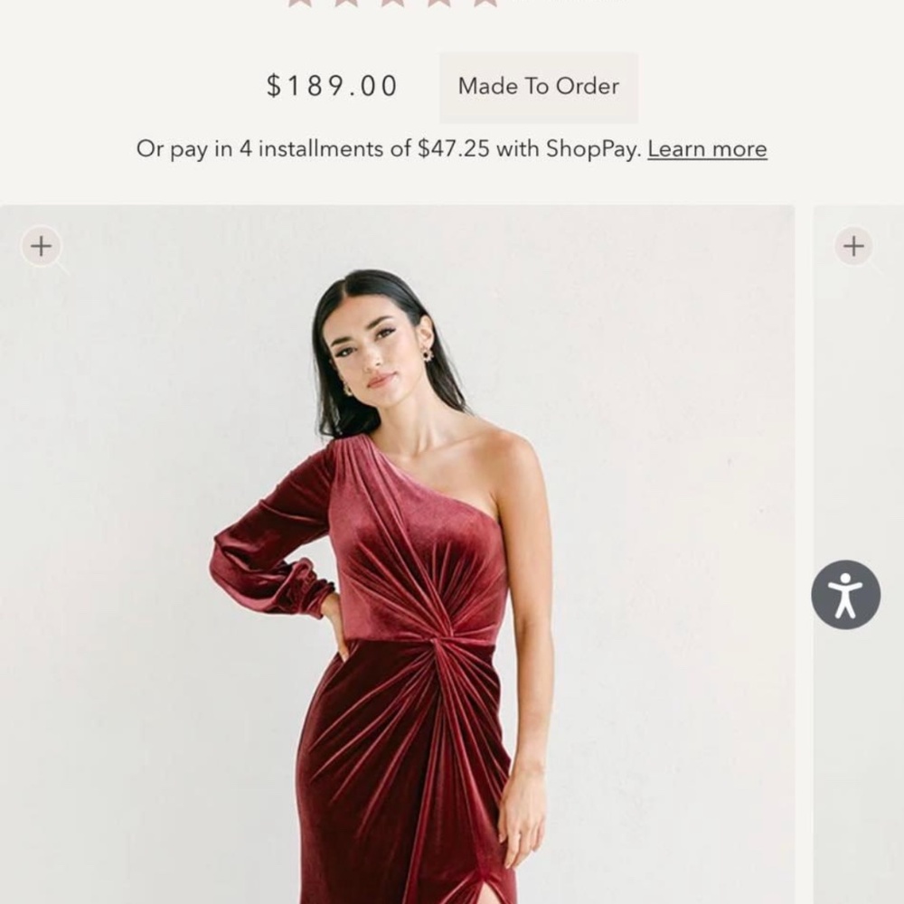 Aurora Velvet dusty rose dress